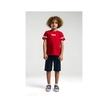 U.s. Polo Assn. Erkek Çocuk Kırmızı Bermuda Takım Us2011 Kırmızı