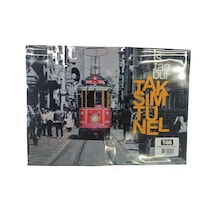 Npratik Vintage Tasarım Çıtçıtlı Dosya Dekoratif Retro Baskılı Sağlam A4 Boyut İstanbul