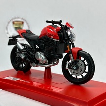 Moto Garage Ducati Monster 1:18 Diecast Maket Motor Lisanslı Metal Model Motosiklet