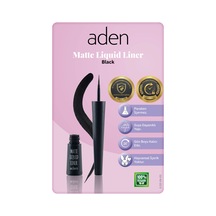 Aden Matte Liquid Liner - Mat Likit Eyeliner Black Siyah Diğer
