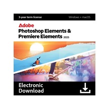 Adobe Photoshop Elements 2025 & Premiere Elements 1pc 3yıl