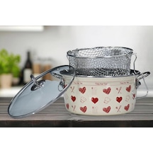 Enjoy Kırmızı Emaye Kızartma Tenceresi 22 Cm Belirtilmemiş