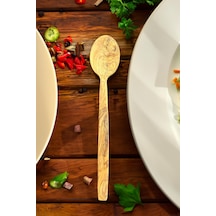Ceviz Ağacı Kaşık 25 Cm El Yapımı Ahşap Kaşık Doğal Ağaç