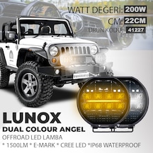 Lunox Dual Colour Cree Angel Led 200w Turuncu Beyaz Drl Mercek Fa