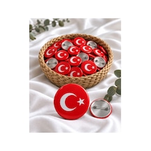 50 Adet Türk Bayrağı Rozeti 44 Mm İğneli Yaka Rozeti Okul Töreni Ve Etkinlikler İçin Diğer