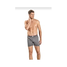 Jiber 127 Erkek Havlu Kemer Penye Boxer 6 Adet gri
