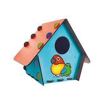 Redka Kumtoys Kuş Evi Ahşap Kuş Evi Ahşap Maket Boyama