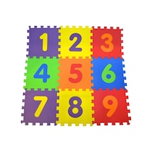 9 Parça Çocuk Oyun Karosu Eva Puzzle Yer Matı Sayılar Eğitici Oyun Halısı (CLZ)