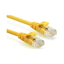 0.3M Cat6 Kablo - 23 Awg - Sarı - 30Cm Cat 6 Kablo