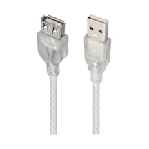 Powermaster Pm-1568 Şeffaf 1.5 Metre Usb 2.0 Uzatma Kablosu