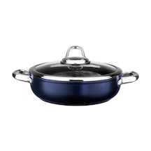 Leggno Master Titanium 24Cm Sığ Tencere Metalik Mavi - Mst2828St2