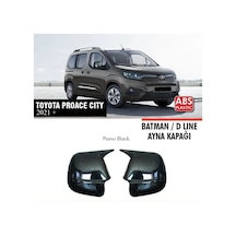 Toyota Proace City Yarasa Batman Ayna Kapağı Piano Black 2021+