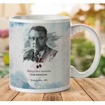 Sabahattin Ali Alışıyorsun Zamanla İki Tarafı Baskılı Kupa Bardak.jpg