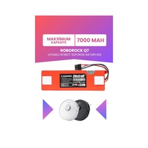 Roborock Q7 Uyumlu Batarya Maksimum Kapasite 7000mah Pil Kutulu Robot Süpürge Bataryası Değişimi