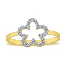 Lova Pırlanta Çiçek Yüzük - 1040405