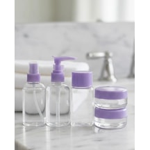Seyahat İçin 5 Li Şeffaf Kozmetik Şişe Seti 30 Ml