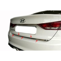 Hyundai Elentra 2011-2015 Bagaj Alt Çıtası Krom Paslanmaz Çelik