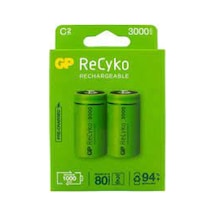 Gp 3000 mAh Orta Boy Şarjlı Pil 2 li  Paket C Boy GP300CHCBMTR-2