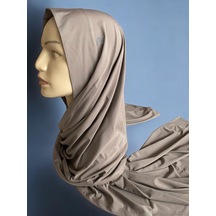Armine Düz Sport Şal Ort501 - Vizon 41258 Kahverengi