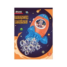 İ'think Uzay Işıklı Baloncuk Makinesi - 6 Adet Tarı +3