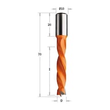 5x43x70 Sol Dübel Y.delik Matkap Ucu