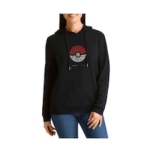 Pokemon Day 1 Journey 151 Dreams Baskılı Siyah Kadın Kapşonlu Sw