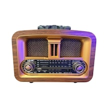 Retro Tasarımlı Taşınabilir Am Fm Sw Radyo Usb İle Şarj Edilebilir