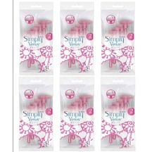Gillette Venus Simply 2 Basic Kadın Tıraş Bıçağı 5'li X 6 Paket