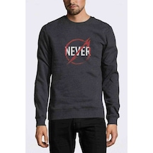 Metallica 2018 Never Metal Rock Music Baskılı Erkek Sweatshirt
