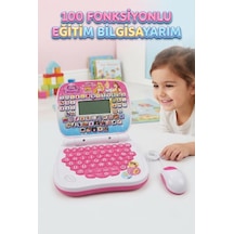 Tatlı Prensesler Eğitim Laptopum Türkçe İngilizce 100 Fonksiyonlu Eğitici Çocuk Laptopu