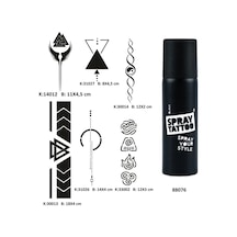 Şerit Sırt Bacak Spray Tattoo Geçici Dövme Seti Dark Sprey Dövme Kiti