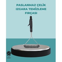 Cn Uzun Saplı Paslanmaz Çelik Izgara Temizlik Fırçası Çok Renkli