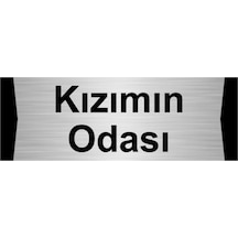 Kızımın Odası 5x20cm Gümüş Renk Metal Yönlendirme Levhası