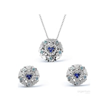Argentum Concept - Kalp Motifli Gümüş Set