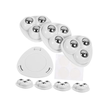 Orret Home 4 Adet Mini Mobilya Tekeri,aırfrey İçin Teker,çok Amaçlı Eşya Tekeri,yapışkanlı Çok Amaçlı Teker Çok Renkli