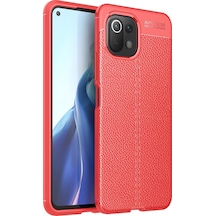 Newface Xiaomi Mi 11 Lite Kılıf Auto Focus Kapak - Kırmızı Kırmızı