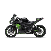 2019-2020 Yamaha Yzf R25 Yeşil Punisher Yazılı Sticker Etiket Fu