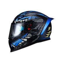 Sway 817 Blue Beast Full Face Motosiklet Kaskı 64959 Mavi