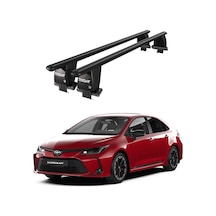 Royal Toyota Corolla 2018 Ve Sonrası Uyumlu Siyah Kilitli Ara Atkı Port Bagaj Tavan Barı