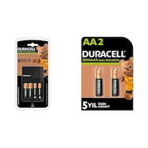 Duracell Cef14 4 Saat Pil Şarj Cihazı, 1 Adet + 2'şer Adet Şarj Edilebilir Aa Ve Aaa Pil Duracell Cef 14 Şarj Aleti, 1 Adet + Duracell Şarj Edilebil