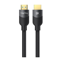 Premium 8k 60hz 4k 120hz Hdcp Arc Hdr Örgülü Hdmı 2.1 Kablo 5 Metre Standart
