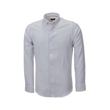 Erkek Silim Fit Spor Gofre Uzun Kol Gömlek Bgl-st03898 001