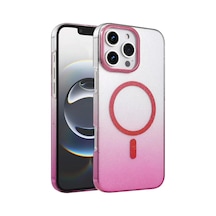 Newface Apple İphone 16 Pro Max Glossy Magsafe Kapak - Pembe