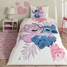 Taç Lisanslı Lilo&stitch Tek Kişilik Pamuk Nevresim Takımı 000000001000049393 Çok Renkli