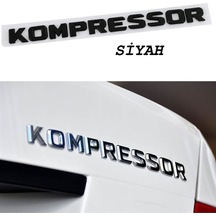 Kompressor Bagaj Yazı Abs Siyah Renk Sticker Lüks Kaliteli Arma Logo