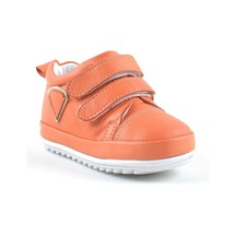 Hapshoe Yumuşak Hakiki Deri Turuncu Ilk Adım Bebek Ayakkabısı Turuncu