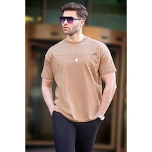 Madmext Kapuçino Oversize Erkek Tişört 6196-kapuçino Vizon Madmext Kapuçino Oversize Erkek Tişört 6196-kapuçino Vizon