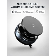 Mıknatıslı Araç Telefon Tutucu Vakum Teknolojili 360 Ayarlanabilir