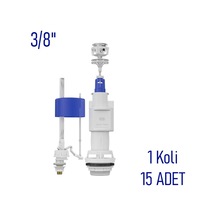 Mega Basmalı Aqua İç Takım Alttan Giriş 3/8, Pirinç, 1 Koli 15 Adet Çok Renkli