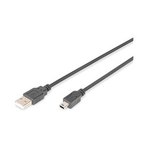 Assmann Ak-300108-018-s Usb 2.0 Bağlantı Kablosu, A Tipinde - Mini B 5 Pimli M/m, 1.8m, Usb 2.0 Uyumlu, Bl
